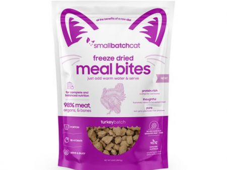 Small Batch Cat Food FD Mealbites Turkey 10 oz. on Sale