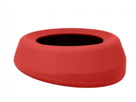 Kurgo Wander Water Bowl Splash Free Chili Red Online now