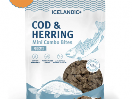 Icelandic Plus Cat Treat Combo Bites Cod & Herring 1.7 oz Online Hot Sale