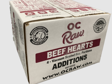 OC Raw Frozen Beef Hearts 1 2 lb Pouch Hot on Sale