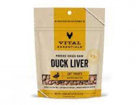 Vital Essentials Cat Treat Duck Liver .9 oz. Online Hot Sale