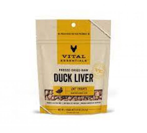 Vital Essentials Cat Treat Duck Liver .9 oz. Online Hot Sale