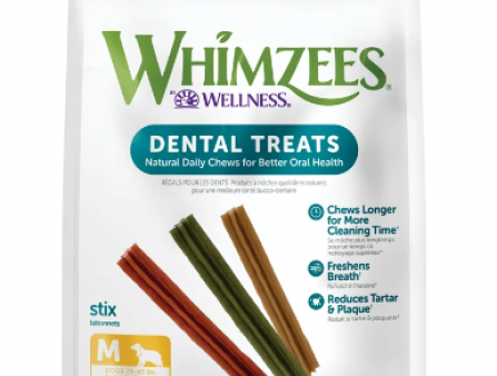 Whimzees Dental Chew Stix Medium 14 pc. Value Bag Online