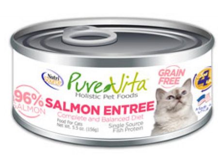 Pure Vita Cat Can GF Salmon 5.5 oz. Online now