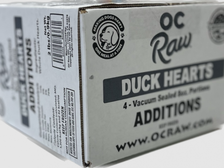 OC Raw Frozen Duck Hearts 1 2 lb Pouch Online