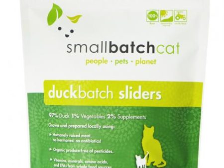 Small Batch Frozen Cat Sliders Duck 3 lb. on Sale