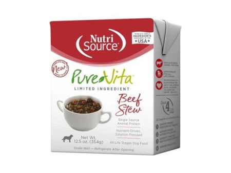 Pure Vita TetraPak Dog GI Beef Stew 12.5 oz For Cheap