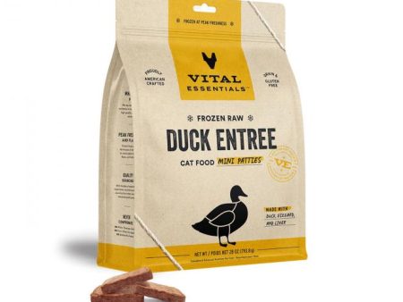 Vital Essentials Cat Frozen Duck Mini Patties Entree 28 oz Discount