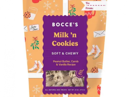 Bocce Bakery Holiday Soft & Chewy Milk n Cookies 6 oz Fashion