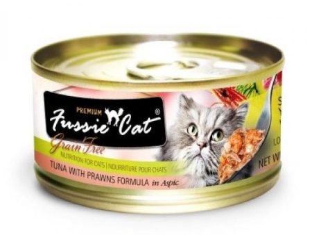 Fussie Cat Tuna w  Tiger Prawn 2.82 oz. Online Hot Sale