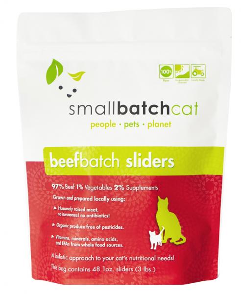 Small Batch Frozen Cat Sliders Beef 3 lb. Online Sale