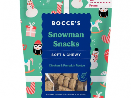 Bocce Bakery Holiday Soft & Chewy Snowman Snacks 6 oz Online Hot Sale