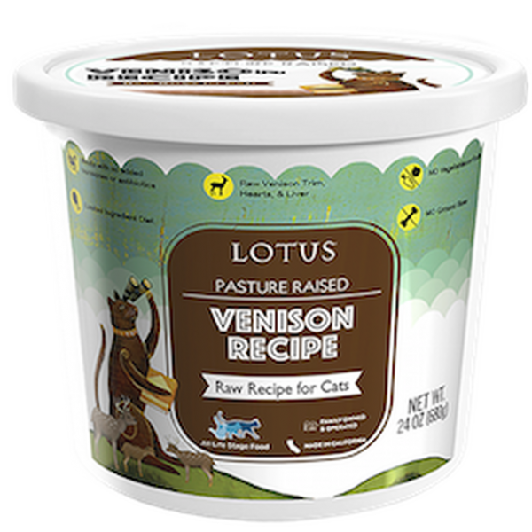 Lotus Cat Frozen Venison 24 oz Online Sale