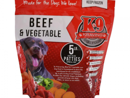 K-9 Kraving Chicken, Beef & Vegetable Patties 5 lb. bag Online Hot Sale