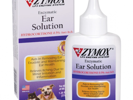 Zymox Ear Solution w  .5% Hydrocortisone 1.25 oz. Fashion