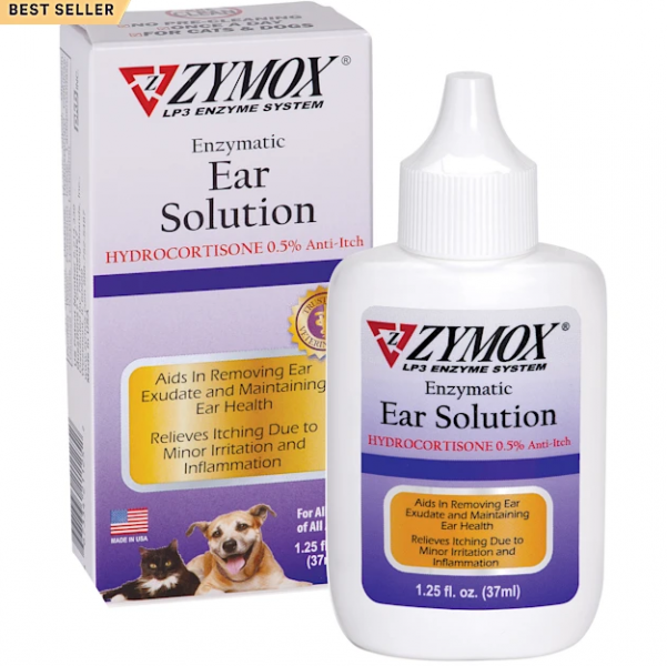 Zymox Ear Solution w  .5% Hydrocortisone 1.25 oz. Fashion