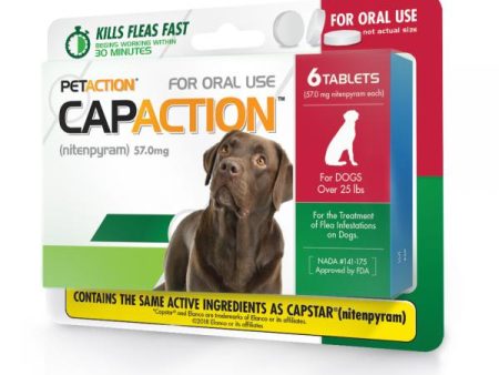 CapAction Large Dog 57 mg 6 tab on Sale