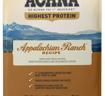 Acana Appalachian Ranch for Dogs 25 lb on Sale