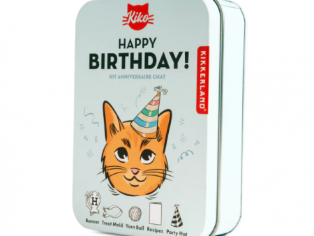 Kikkerland Cat Birthday Kit For Discount