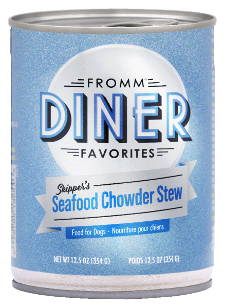 Fromm Dog Can Diner Classics Seafood Chowder Stew 12.5 oz. Fashion