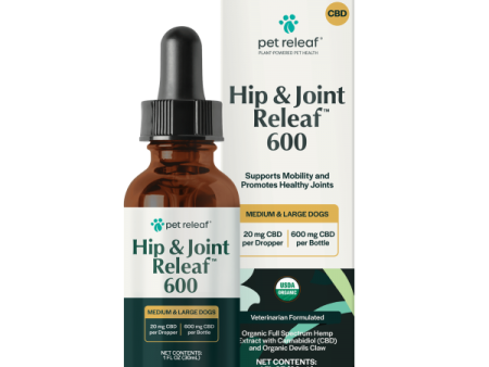 Pet Releaf Hip and Joint Organic Hemp Oil 600 mg Online now