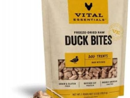 Vital Essentials Dog Treats FD Duck Bites Family Size 5.5 oz. Sale