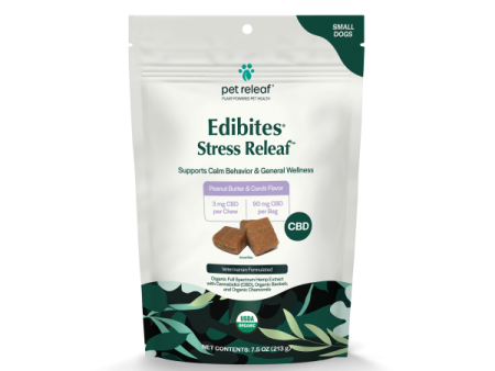 Pet Releaf Edibites Stress Releaf PB Carob Small 3 mg Fashion