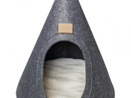 CPC Felt Teepee Cat Bed Grey Sale