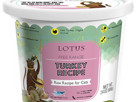 Lotus Cat Frozen Turkey 24 oz For Cheap