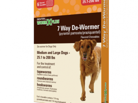 Sentry Worm X Plus 7 Way De-Wormer Large Dog 6 ct. Fashion