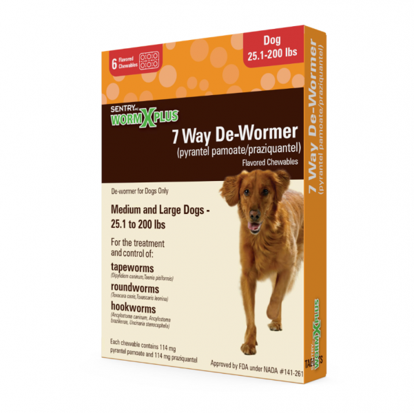 Sentry Worm X Plus 7 Way De-Wormer Large Dog 6 ct. Fashion