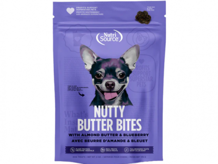 Nutrisource Treat Nutty Butter Bites Almond Butter & Blueberry 6 oz Cheap