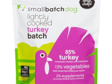 Small Batch Frozen Dog Lightly Cooked Turkey 5 lb. For Sale