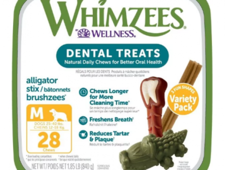 Whimzees Variety Pack Medium 28 pcs Online now