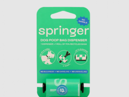 Springer Dog Poop Bag Dispenser + 1 Roll For Cheap