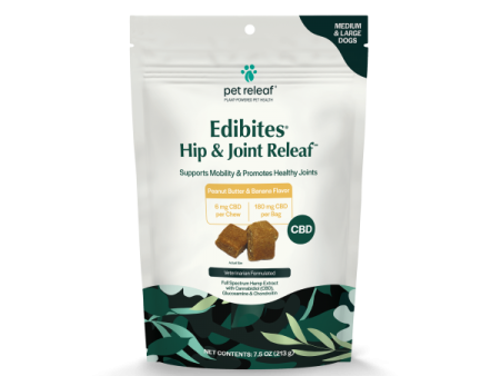 Pet Releaf Edibites Hip and Joint Releaf PB Banana Large 6 mg For Sale