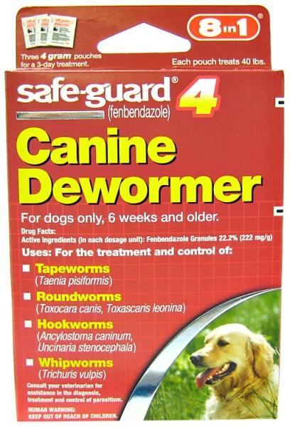 Safe-Guard 4 in 1 Wormer 4 grams Online now