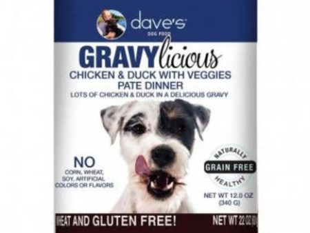 Dave s Dog Gravylicious Chicken & Duck 12 oz For Cheap