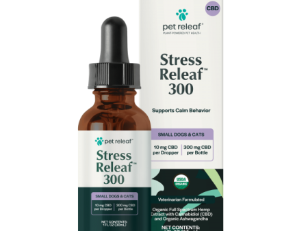 Pet Releaf Stress Releaf Organic Hemp Oil 300 mg For Discount