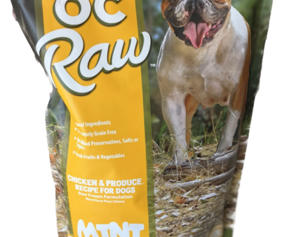 OC Raw Dog Frozen Food Chicken & Produce Sliders 4 lb on Sale