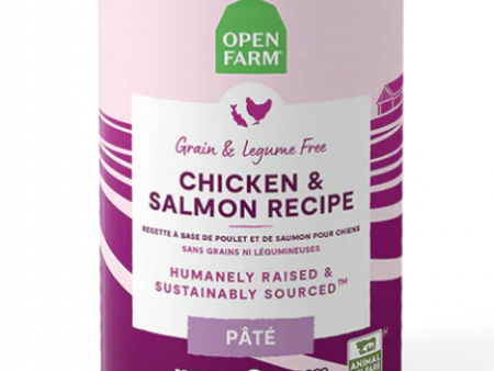 Open Farm Dog Canned Chicken Salmon 12.5 oz For Sale