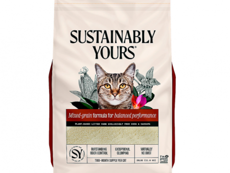 Sustainably Yours Mixed Grain Litter 26 lb. (Orange) Online now