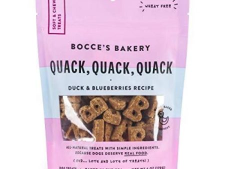 Bocce s Bakery Soft & Chewy Quack Quack Duck 6 oz Bag Cheap