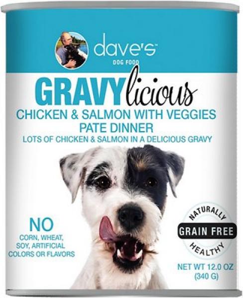 Dave s Dog Gravylicious Chicken & Salmon 12 oz Online Hot Sale