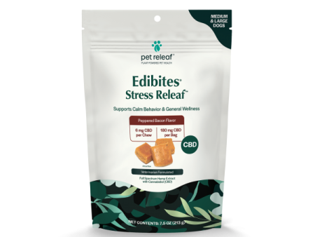 Pet Releaf Edibites Stress Releaf Peppered Bacon Large 6 mg Supply