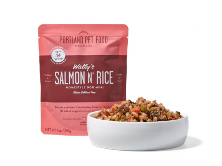 PPFC Dog Homestyle Salmon & Rice Pouch 9 oz. For Sale