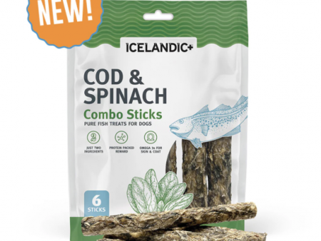 Icelandic Plus Sticks Cod & Spinach Combo 2.12 oz For Cheap