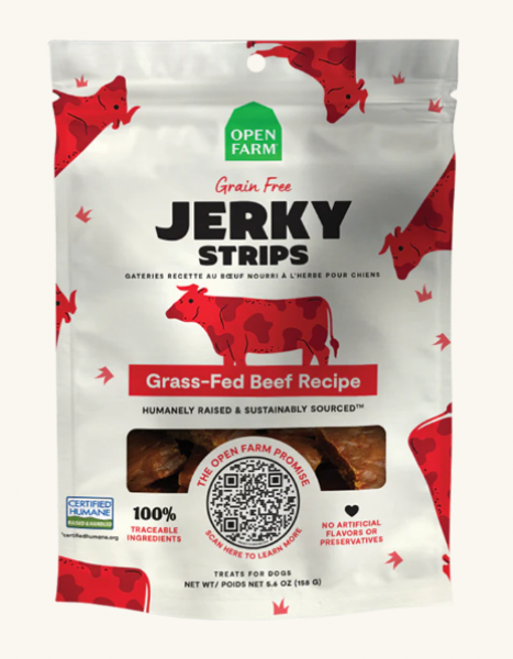 Open Farm Treat GF Jerky Strips Beef 5.6 oz Online Sale