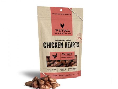 Vital Essentials Dog Treats Chicken Heart Family Size 3.75 oz. Online