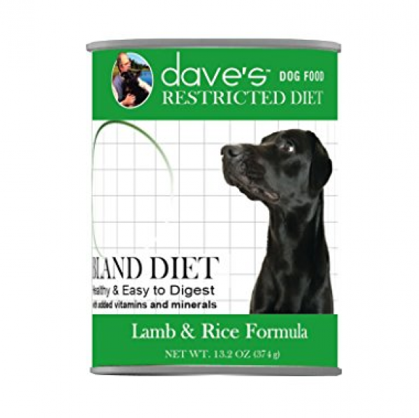 Dave s Dog Bland Diet Lamb & Rice 13 oz. Supply